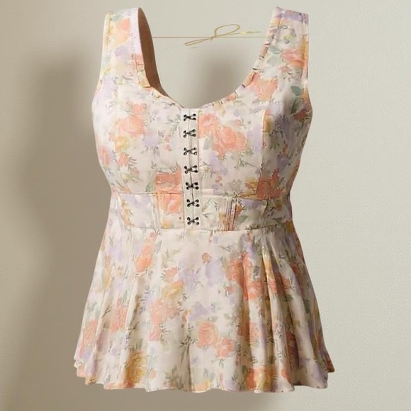 TORRID Babydoll Challis‎ Corset Top NWT Size 2X - Picture 9 of 10